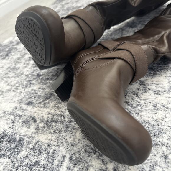 Rialto Crystal Women's Boot Riding Boots Equestrian Size 8 Brown High - Picture 12 of 12